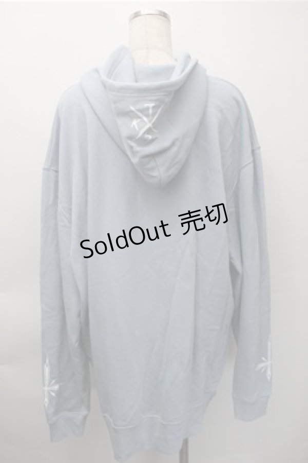 画像2: TRAVAS TOKYO / Furry panda hoodie パンダプリント プルオーバーパーカー  サックス S-25-11-09-026-PU-TO-HR-ZS (2)