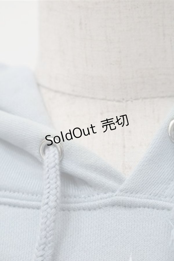 画像3: TRAVAS TOKYO / Furry panda hoodie パンダプリント プルオーバーパーカー  サックス S-25-11-09-026-PU-TO-HR-ZS (3)