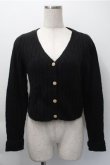 画像1: an another angelus / パールボタンニットカーディガン  黒 S-25-11-09-028-CA-TO-AS-ZS (1)
