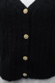 画像3: an another angelus / パールボタンニットカーディガン  黒 S-25-11-09-028-CA-TO-AS-ZS (3)