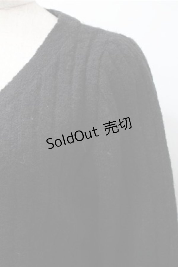 画像4: an another angelus / パールボタンニットカーディガン  黒 S-25-11-09-028-CA-TO-AS-ZS (4)