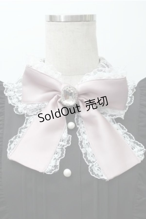 画像4: Ank Rouge / レース衿リボンギャザーワンピース M 黒 S-25-11-09-030-CA-OP-HR-ZS (4)