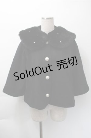 画像: Angelic Pretty / Dollyケープコート  黒 S-25-11-09-031-AP-CO-HR-ZS