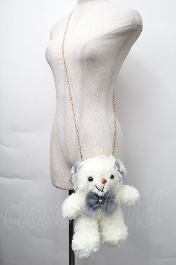 画像1: LOLITA / くまショルダーバッグ  オフ S-25-11-10-009-LO-BG-HR-ZS (1)