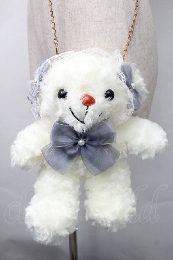 画像2: LOLITA / くまショルダーバッグ  オフ S-25-11-10-009-LO-BG-HR-ZS (2)