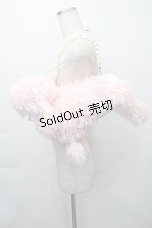 画像3: Swankiss / プードルバッグ  ピンクｘ白 S-25-11-10-010-CA-BL-HR-ZS (3)