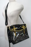 画像1: 中国ロリータ / エナメルクロスバッグ  黒ｘゴールド S-25-11-10-011-LO-BG-HR-ZS (1)