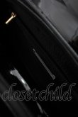 画像3: 中国ロリータ / エナメルクロスバッグ  黒ｘゴールド S-25-11-10-011-LO-BG-HR-ZS (3)