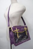 画像1: 中国ロリータ / エナメルクロスバッグ  紫ｘゴールド S-25-11-10-012-LO-BG-HR-ZS (1)