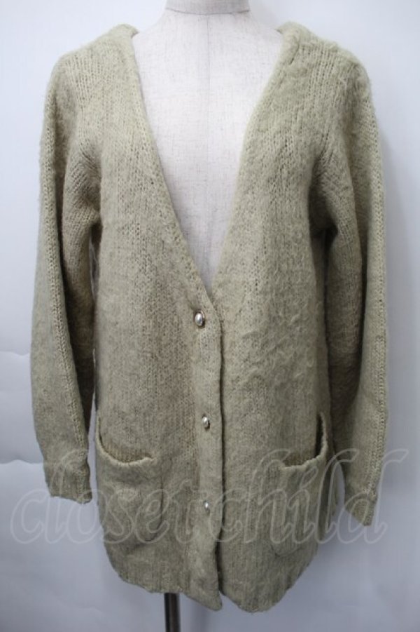 画像1: F&A / ニットカーディガン  グリーン S-25-11-10-019-LO-TO-AS-ZS (1)