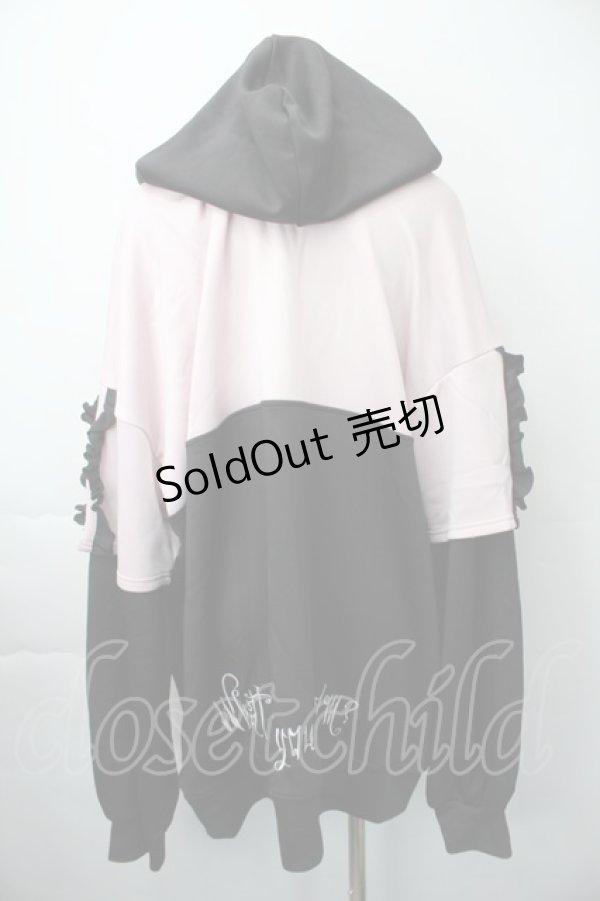 画像2: Ank Rouge / Be mqin プルオーバー  黒ｘピンク S-25-11-10-023-CA-TS-HR-ZS (2)