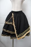 画像1: To Alice / ミリタリースカート  黒ｘゴールド S-25-11-10-052-LO-SK-HR-ZS (1)