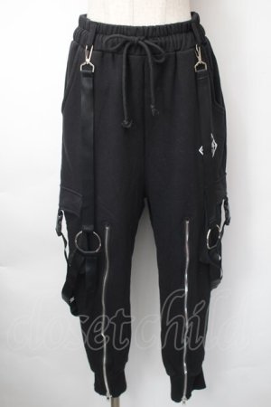 画像: KRY CLOTHING / 「DEKAIHAE」 ポケットパンツ  黒 S-25-11-10-062-EL-TO-HR-ZS