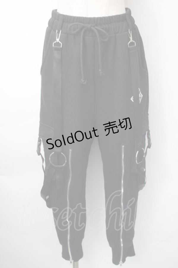 画像1: KRY CLOTHING / 「DEKAIHAE」 ポケットパンツ  黒 S-25-11-10-062-EL-TO-HR-ZS (1)