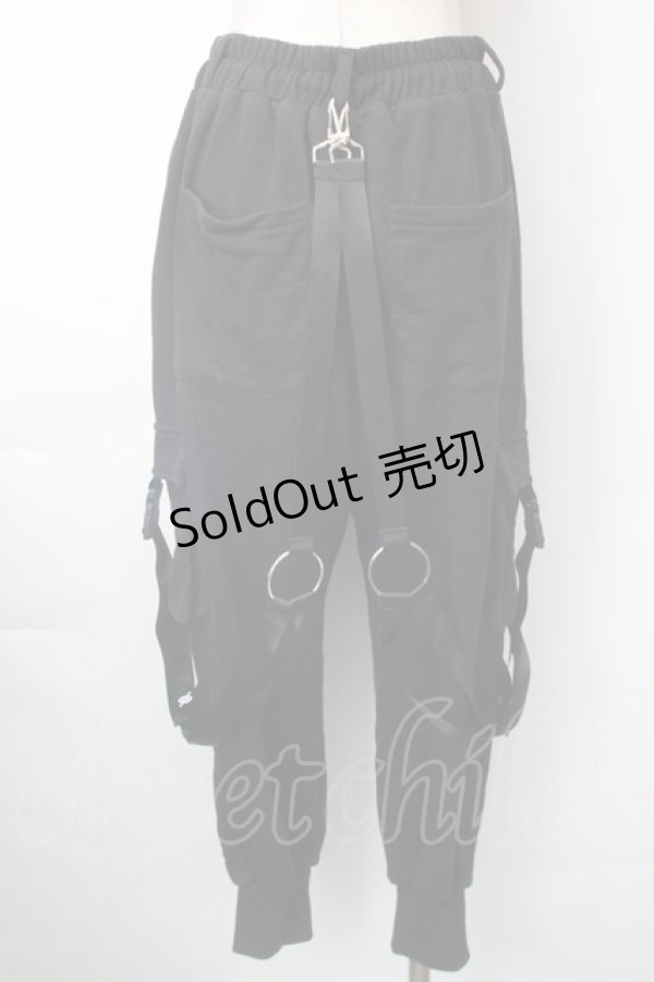 画像2: KRY CLOTHING / 「DEKAIHAE」 ポケットパンツ  黒 S-25-11-10-062-EL-TO-HR-ZS (2)