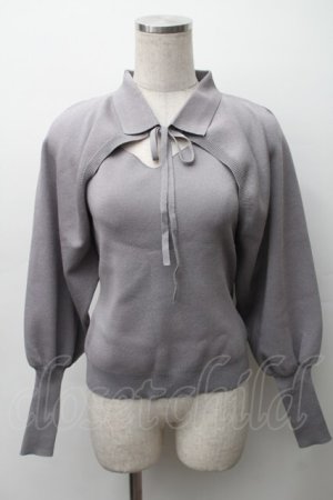 画像: an another angelus / ボレロアンサンブルニット  グレー S-25-11-12-005-CA-TO-AS-ZS