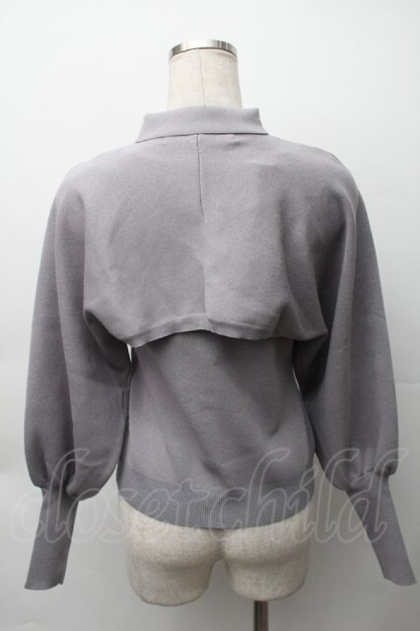 画像2: an another angelus / ボレロアンサンブルニット  グレー S-25-11-12-005-CA-TO-AS-ZS (2)