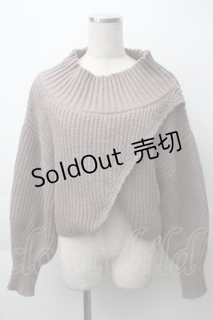 画像: axes femme POETIQUE / ショートニット  ベージュ S-25-11-12-006-AX-TO-AS-ZS