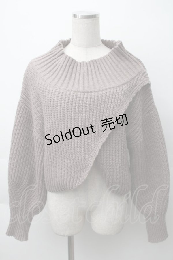 画像1: axes femme POETIQUE / ショートニット  ベージュ S-25-11-12-006-AX-TO-AS-ZS (1)