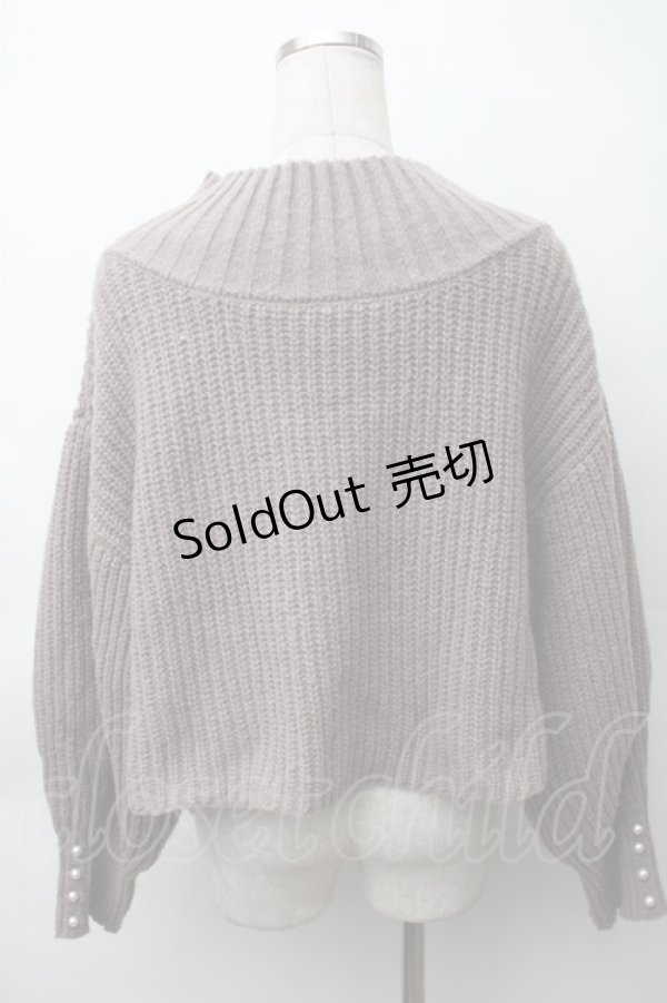 画像2: axes femme POETIQUE / ショートニット  ベージュ S-25-11-12-006-AX-TO-AS-ZS (2)