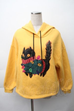 画像: To Alice / プリントパーカー  イエロー S-25-11-12-007-LO-SK-AS-ZS