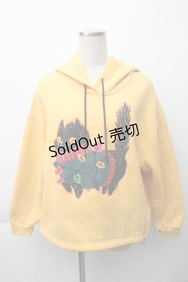 画像1: To Alice / プリントパーカー  イエロー S-25-11-12-007-LO-SK-AS-ZS (1)