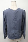 画像2: an another angelus / ラインヨークプルオーバーブラウス  ブルーグレー S-25-11-12-014-CA-BL-AS-ZS (2)