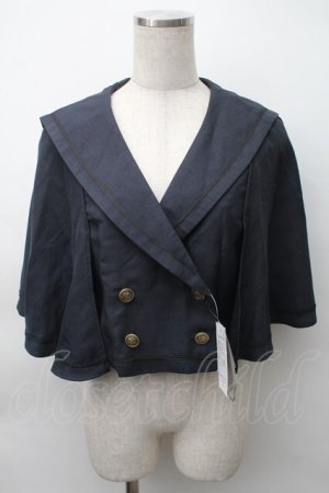 画像: Kurumi Collaboration / マリンアカデミアケープ  紺 S-25-11-12-017-LO-JA-AS-ZS