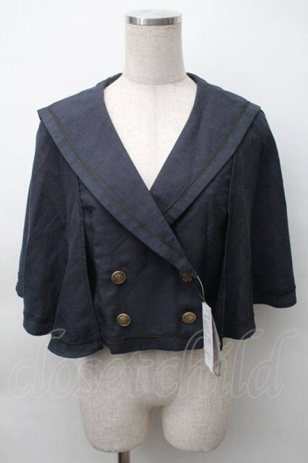 画像1: Kurumi Collaboration / マリンアカデミアケープ  紺 S-25-11-12-017-LO-JA-AS-ZS (1)