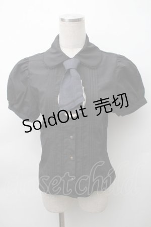 画像: Kurumi Collaboration / マリンアカデミアブラウス S 黒 S-25-11-12-040-LO-BL-AS-ZS