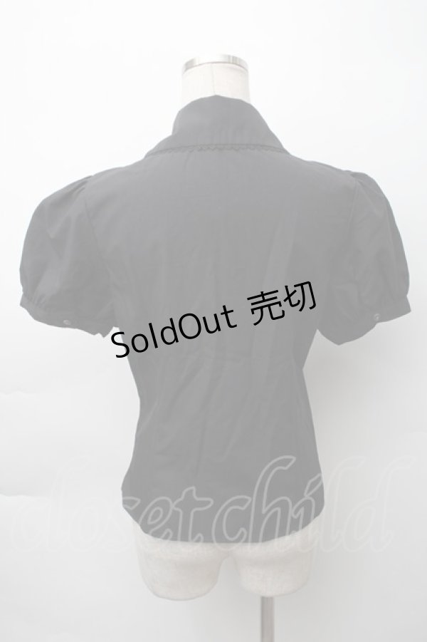 画像2: Kurumi Collaboration / マリンアカデミアブラウス S 黒 S-25-11-12-040-LO-BL-AS-ZS (2)