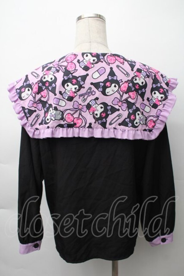 画像2: ACDC RAG / クロミ ブラウス  黒 S-25-11-12-043-PU-BL-AS-ZS (2)