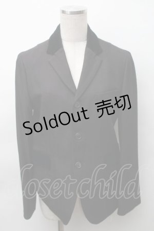 画像: Jane Marple Dans Le Salon / ヘリンボーンジャケット  黒 S-25-11-12-046-JM-JA-AS-ZS