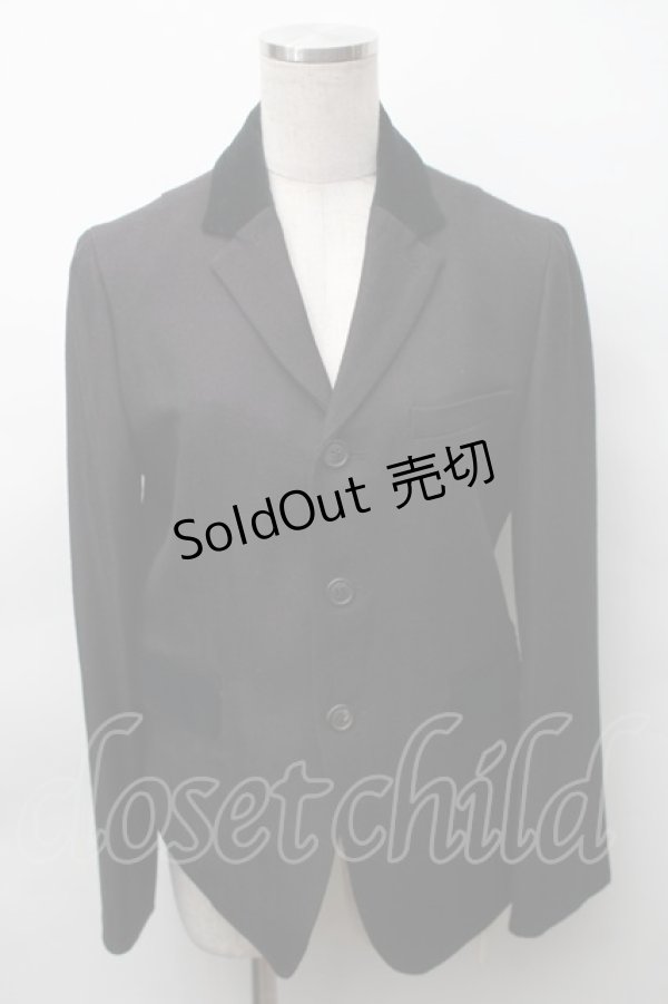 画像1: Jane Marple Dans Le Salon / ヘリンボーンジャケット  黒 S-25-11-12-046-JM-JA-AS-ZS (1)