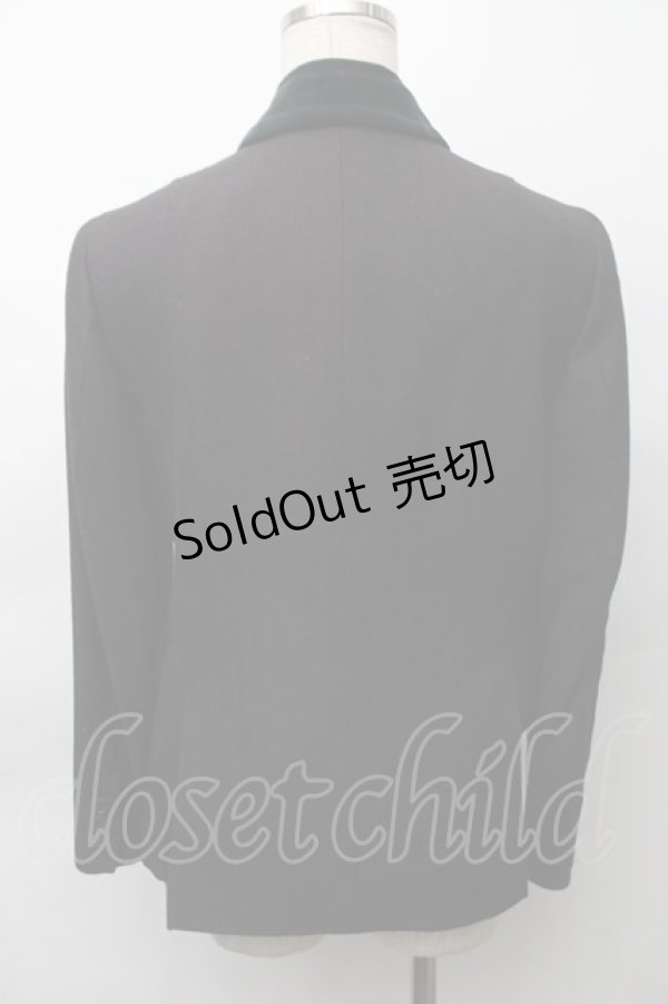 画像2: Jane Marple Dans Le Salon / ヘリンボーンジャケット  黒 S-25-11-12-046-JM-JA-AS-ZS (2)