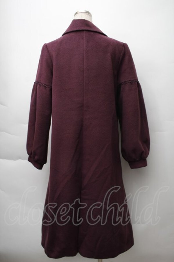 画像2: axes femme POETIQUE / バラ刺繍ロングコート  紫 S-25-11-12-047-AX-CO-HR-ZS (2)