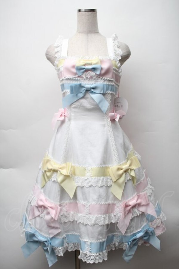 画像1: BABY,THE STARS SHINE BRIGHT / Le ruban d' ombre a trois couchesジャンパースカート  オフ S-25-11-12-050-BA-OP-AS-ZS (1)