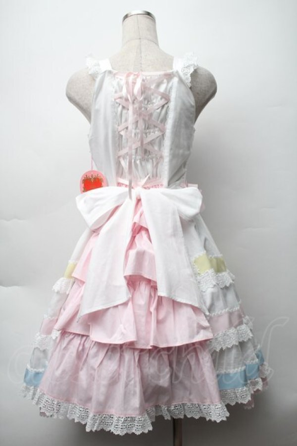 画像2: BABY,THE STARS SHINE BRIGHT / Le ruban d' ombre a trois couchesジャンパースカート  オフ S-25-11-12-050-BA-OP-AS-ZS (2)