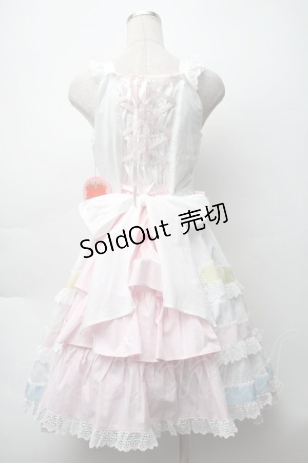 画像2: BABY,THE STARS SHINE BRIGHT / Le ruban d' ombre a trois couchesジャンパースカート  オフ S-25-11-12-050-BA-OP-AS-ZS (2)