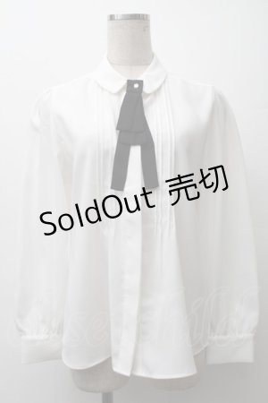 画像: an another angelus / タックブラウス  白 S-25-11-12-003-CA-BL-AS-ZS