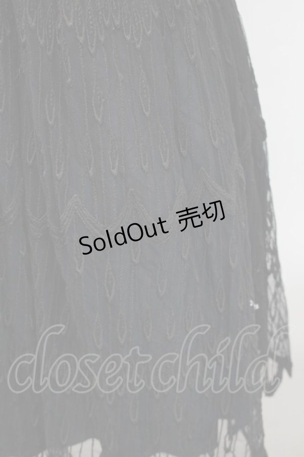 画像4: ANNA SUI / 刺繍レースワンピース  黒 S-25-11-12-052-PU-OP-AS-ZS (4)