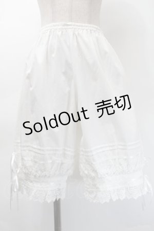 画像: BABY,THE STARS SHINE BRIGHT / ロングドロワーズ  白 S-25-11-12-060-BA-PA-AS-ZS