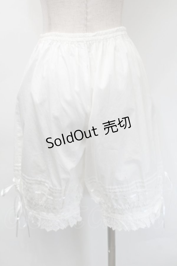 画像2: BABY,THE STARS SHINE BRIGHT / ロングドロワーズ  白 S-25-11-12-060-BA-PA-AS-ZS (2)