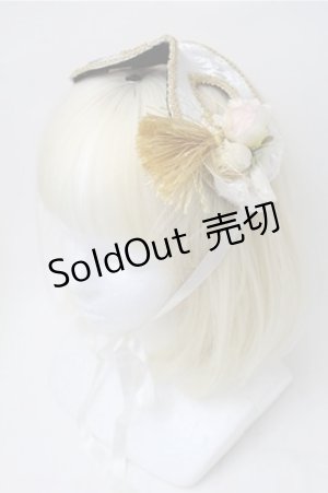 画像: ATELIER　Ruby / マスクヘッドドレス  白 S-25-11-13-005-EL-ZA-AS-ZS