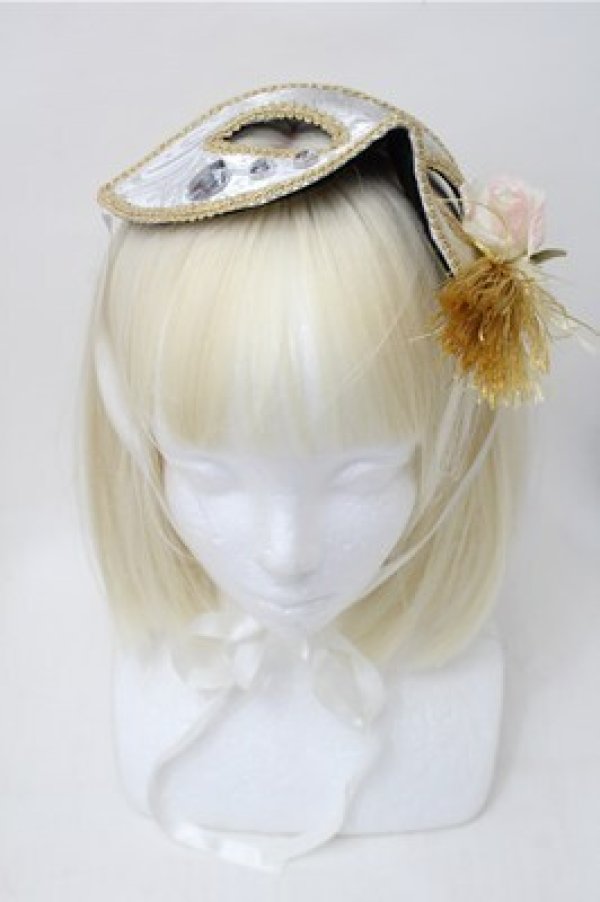 画像2: ATELIER　Ruby / マスクヘッドドレス  白 S-25-11-13-005-EL-ZA-AS-ZS (2)