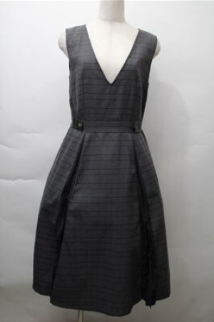 画像: axes femme / サイドプリーツジャンスカ  グレー S-25-11-13-045-AX-OP-AS-ZS