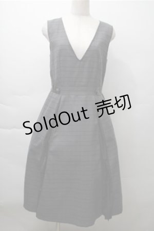 画像: axes femme / サイドプリーツジャンスカ  グレー S-25-11-13-045-AX-OP-AS-ZS