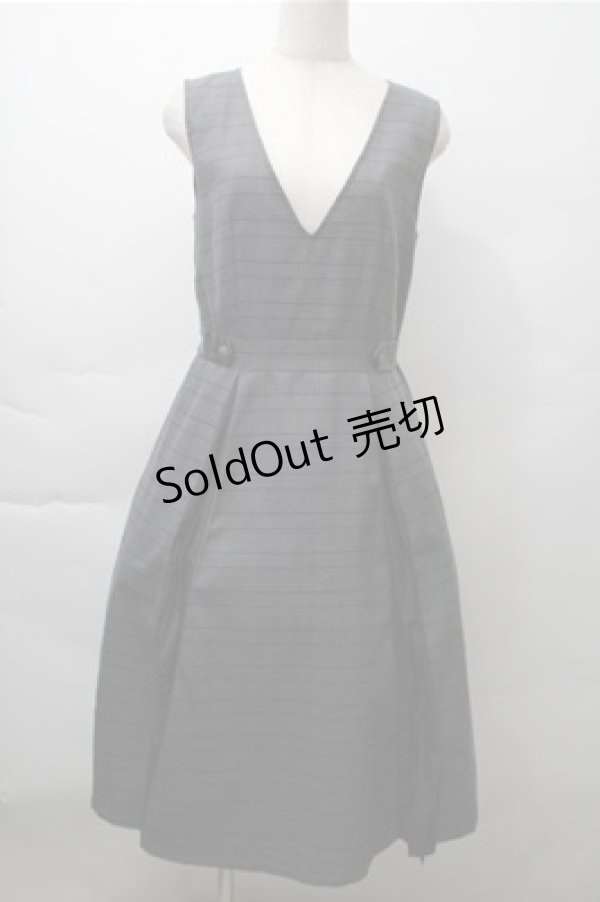 画像1: axes femme / サイドプリーツジャンスカ  グレー S-25-11-13-045-AX-OP-AS-ZS (1)