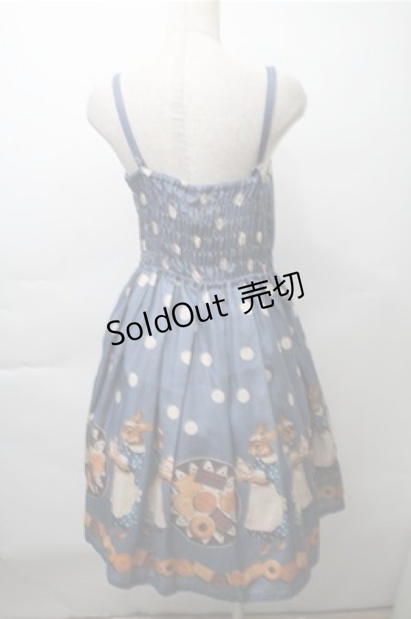 画像2: Leur Getter / Rabbit tea timeレースアップキャミワンピース  ブルー S-25-11-13-046-LU-OP-HR-ZS (2)