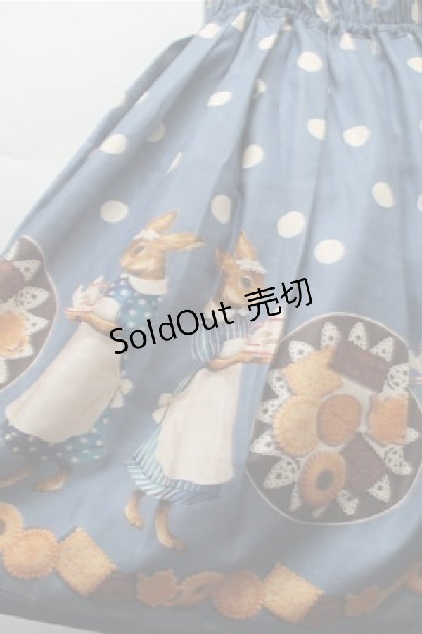 画像3: Leur Getter / Rabbit tea timeレースアップキャミワンピース  ブルー S-25-11-13-046-LU-OP-HR-ZS (3)